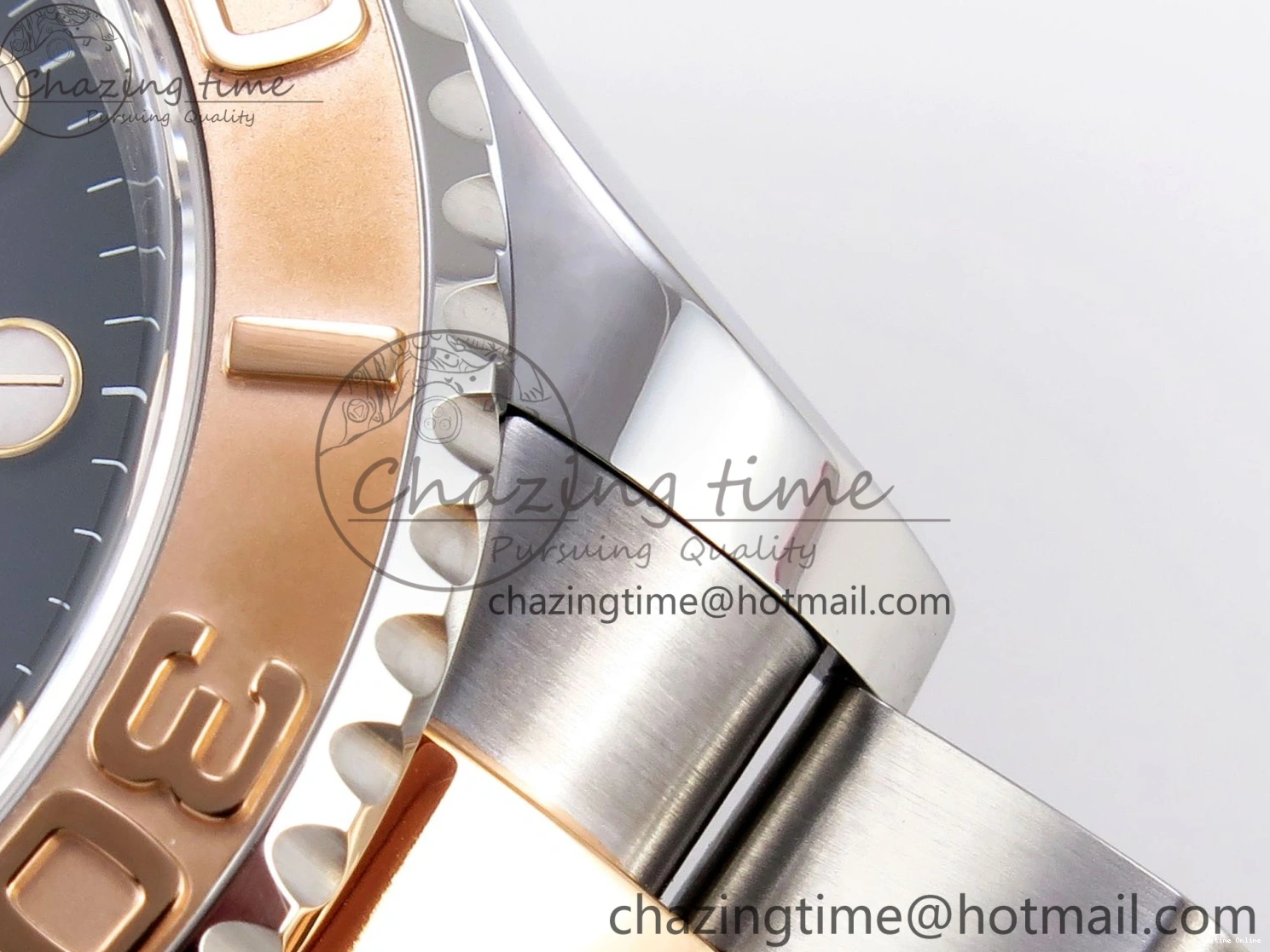 0413 UrbanChic Yacht-Master 126621 SS RG 904L Steel VSF 1:1 Best Edition Black Dial on SS RG Bracelet VS 1860